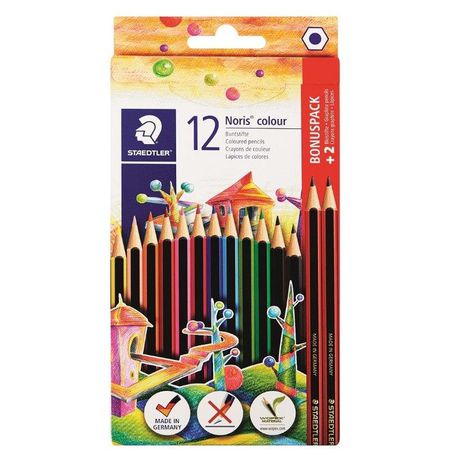 Staedtler Noris Club 12 Coloured Pencils + 2 HB Bonus Pack