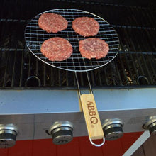 Load image into Gallery viewer, Eco Barbecue Round Grill Rack with Wooden Handle
