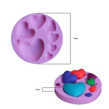 Load image into Gallery viewer, Silicone Heart Fondant Mould
