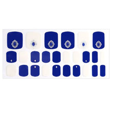 Load image into Gallery viewer, Glossyblossom Pedi Gel strips -Sapphire Bling
