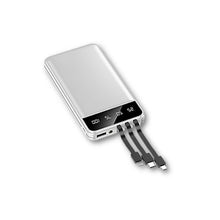 Load image into Gallery viewer, Power bank 10000mAh built-in charging cable with a Micro,Type-C,Lightning
