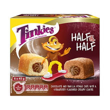 Load image into Gallery viewer, Tinkies - Half &amp; Half Chocolate and Vanilla - 6 x 45g
