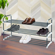 Load image into Gallery viewer, Knight 3 Tier Heavy Duty Metal Shoe Rack Holder Organiser Multi Purpose
