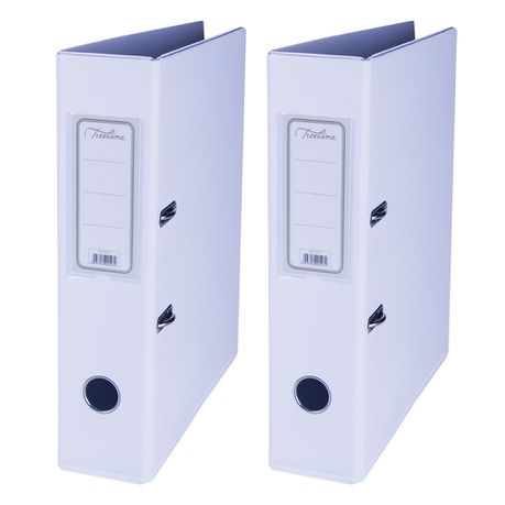 Treeline PVC 70 A4 PVC Lever Arch File - White - Pack of 2 Buy Online in Zimbabwe thedailysale.shop