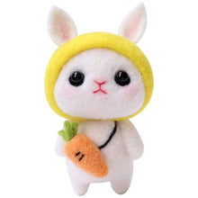 Load image into Gallery viewer, Cute Rabbit DIY Project Needles &amp; Wool Craft Felting Starter Kit-Carrot
