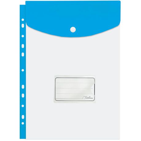 Treeline Filing Carry Folder A4 Azure Blue- Pack of 5