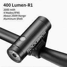 Load image into Gallery viewer, Rockbros Aluminum Waterproof Bicycle LED Front Light - R1-400
