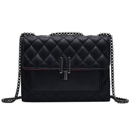 Blackcherry Structured Quilted Cross Body - Black Buy Online in Zimbabwe thedailysale.shop