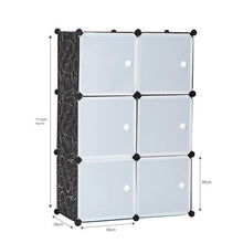 Load image into Gallery viewer, Gretmol 6 Cube Stackable Storage - Black
