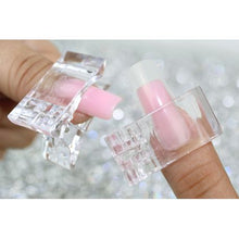 Load image into Gallery viewer, Nail Tips Clip for Quick Building Gel Plastic Transparent Nail Clips - 10 Piece
