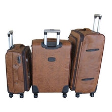 Load image into Gallery viewer, Nexco Luggage Bag Set of 3 PU Leather Suitcases 28&#39; inch - Elephant Brown
