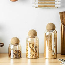 Load image into Gallery viewer, DH - Kitchen and Pantry Glass Storage Containers with Wooden Sealing Balls
