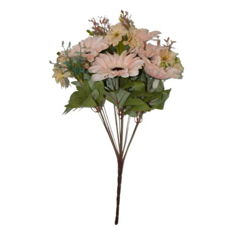 Artificial Flower Bunch 48cm Barberton Daisy L/Pink Buy Online in Zimbabwe thedailysale.shop