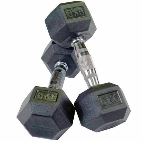 Shen Rubber Hexagonal Dumbbell 6kg Buy Online in Zimbabwe thedailysale.shop