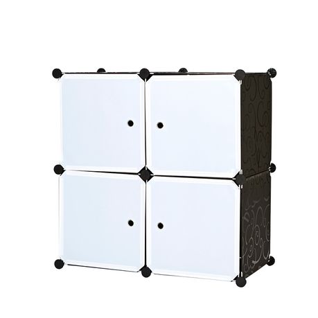 Gretmol DIY Modular Storage Unit - Black & White Buy Online in Zimbabwe thedailysale.shop