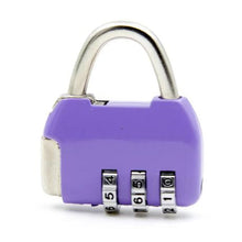 Load image into Gallery viewer, 3 Digital Code Purple Padlock (DCL-LF107-PU)
