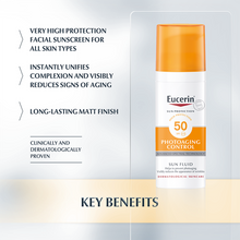 Load image into Gallery viewer, Eucerin Sun Face Fluid Anti-Age SPF50 50ml
