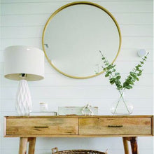 Load image into Gallery viewer, Orbit Mirror Wood Oak Natural Ø800x50mm
