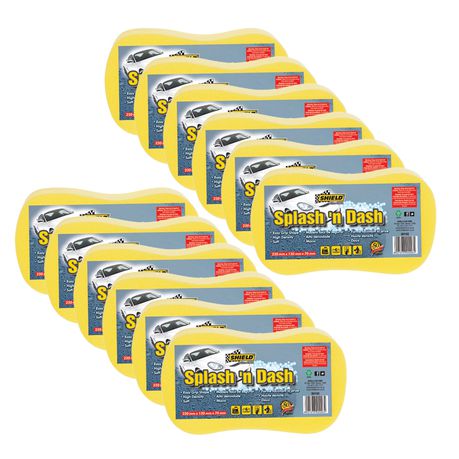 Shield Splash ‘n Dash Auto Sponge - 12 Pack