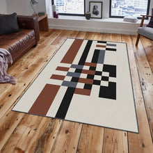 Load image into Gallery viewer, Brown-Black and Grey Cream Rug 160x230
