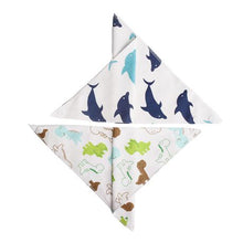 Load image into Gallery viewer, All Heart 2 Pack Baby Bib Clothes With Dolphins and Dinosaur Prints
