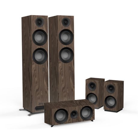 Jamo S807 HCS 5.0 Surround Sound Speaker Package -Walnut