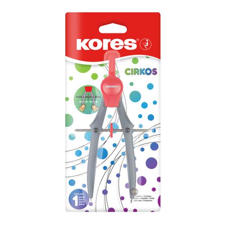 Kores Cirkos Plastic Compass 1pc in Blister