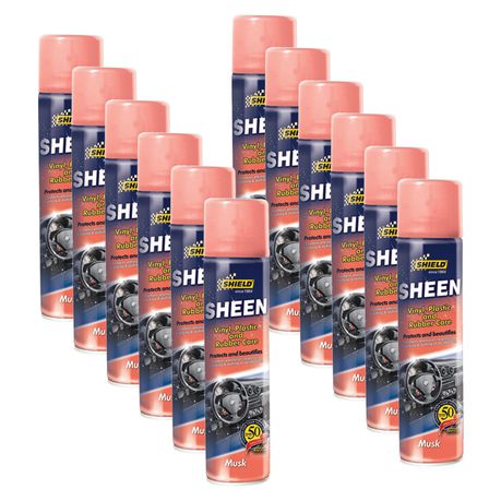 Shield - Sheen Vinyl, Plastic & Rubber Care 300ml - Musk - 12 Pack Buy Online in Zimbabwe thedailysale.shop