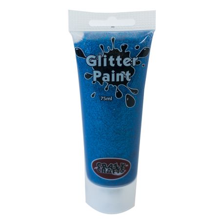 Crazy Crafts Acrylic Glitter Paint -Royal Blue Glitter