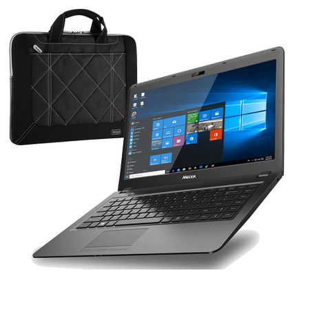 Mecer MyOffice 14' HD (CG14D15) Windows 10 Notebook Bundle - Black