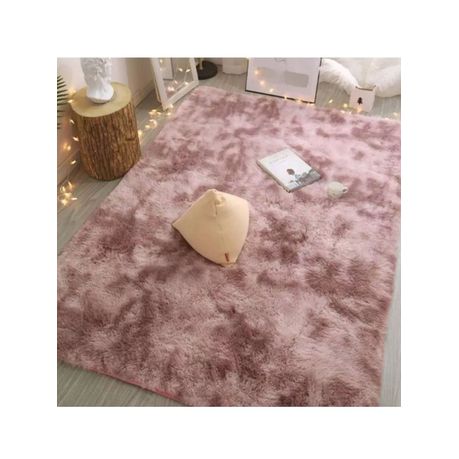 Pink/Purple Fluffy Shaggy Rug (200cmx150cm)