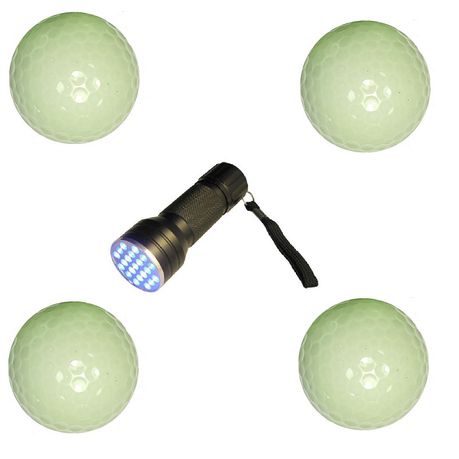 Fluorescent Night Golf Ball With UV Flashlight Buy Online in Zimbabwe thedailysale.shop