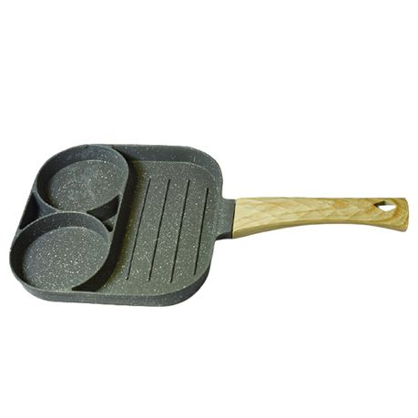 Two-Hole & Side Grill Non-Stick Thick Breakfast Cooking Pan Buy Online in Zimbabwe thedailysale.shop