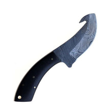 Load image into Gallery viewer, Black Handmade Damascus Hunting Knife AOB - 2227
