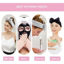 Load image into Gallery viewer, Styleberry Bowknot Soft Fleece Cosmetic Spa Headbands - 6 pack
