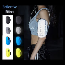 Load image into Gallery viewer, Reflective Sweatproof Running Armband, Workout Phone Holder - Blue
