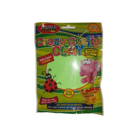 Crazy Crafty Clay 50g - Lime Green (Col. 3) Buy Online in Zimbabwe thedailysale.shop