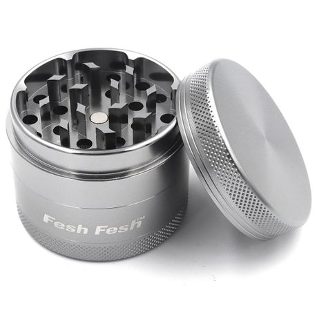 Fesh Fesh - Herb Grinder / Tobacco Grinder (50mm, Silver) Buy Online in Zimbabwe thedailysale.shop