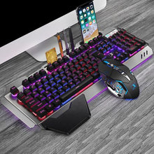 Load image into Gallery viewer, Olive Tree - 2.4G Wireless Rainbow Mechanical Feel Gaming Keyboard Mouse
