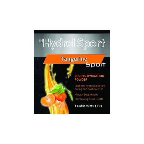 Hydrol Sport Hydration Powder Tangerine 1L x 4 Sachets Buy Online in Zimbabwe thedailysale.shop