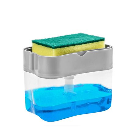 2 in 1 Soap Pump and Sponge Caddy Buy Online in Zimbabwe thedailysale.shop