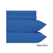 Load image into Gallery viewer, Wrinkle Resistant Sheet Set 4 Piece Bedding: Queen Royal Blue
