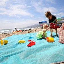 Load image into Gallery viewer, Sand Free Beach Mat- Blue
