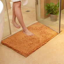 Load image into Gallery viewer, Chenille Microfibre Large Luxury Bathroom Bath Mat Quick Dry Honey Caramel
