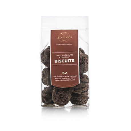 Leo Foods, Triple Chocolate & Coconut Biscuits Buy Online in Zimbabwe thedailysale.shop