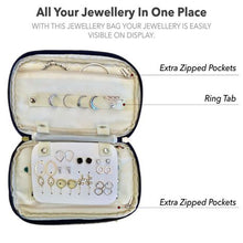 Load image into Gallery viewer, Travel Jewellery Organiser. Light and compact to store in your hand luggage
