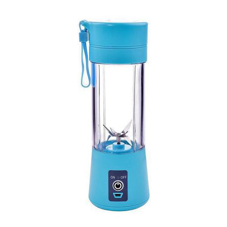 380ml Portable Juicer Blender 6 Blades Rechargeable - Blue Buy Online in Zimbabwe thedailysale.shop