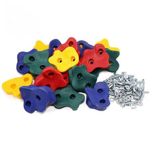 Load image into Gallery viewer, Vocobird, Kids Rock Climbing Grips, Assorted Colors, 25 Grips with Fastners
