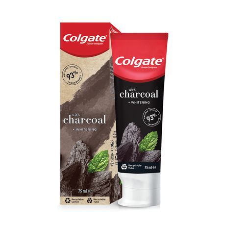 Colgate Naturals Charcoal, Whitening Toothpaste - 75ml Buy Online in Zimbabwe thedailysale.shop