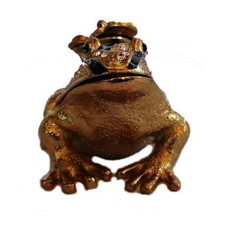 Money Frog hand- Painted Enameled Decorative Hinged Jewelry Trinket box Buy Online in Zimbabwe thedailysale.shop